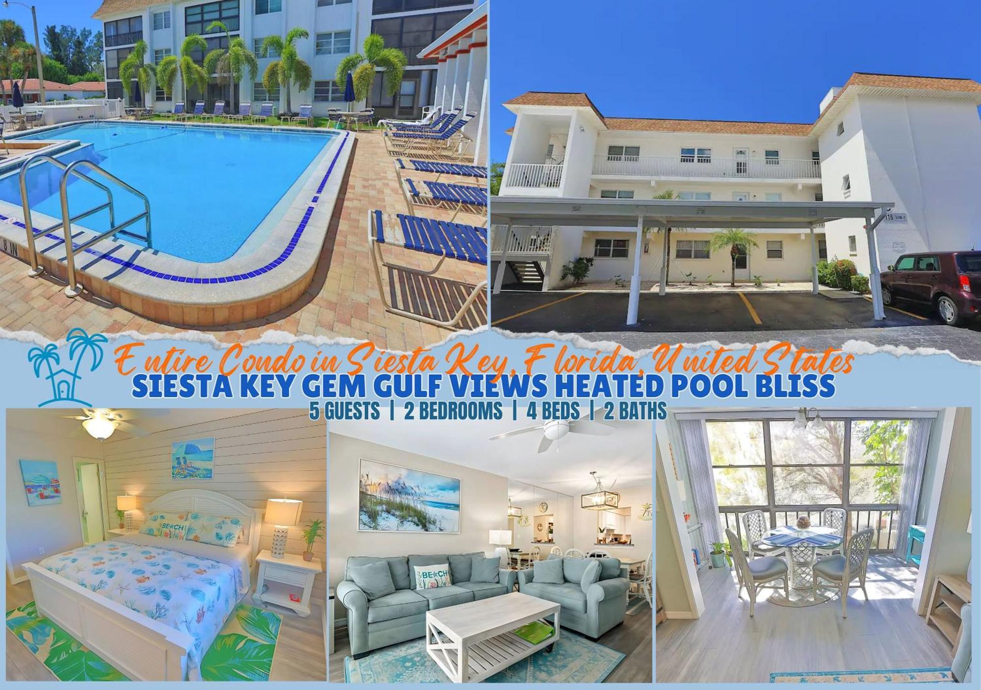 Updated Condo With Pool, Walk To Crescent Beach & Restaurants! Sarasota Exterior foto